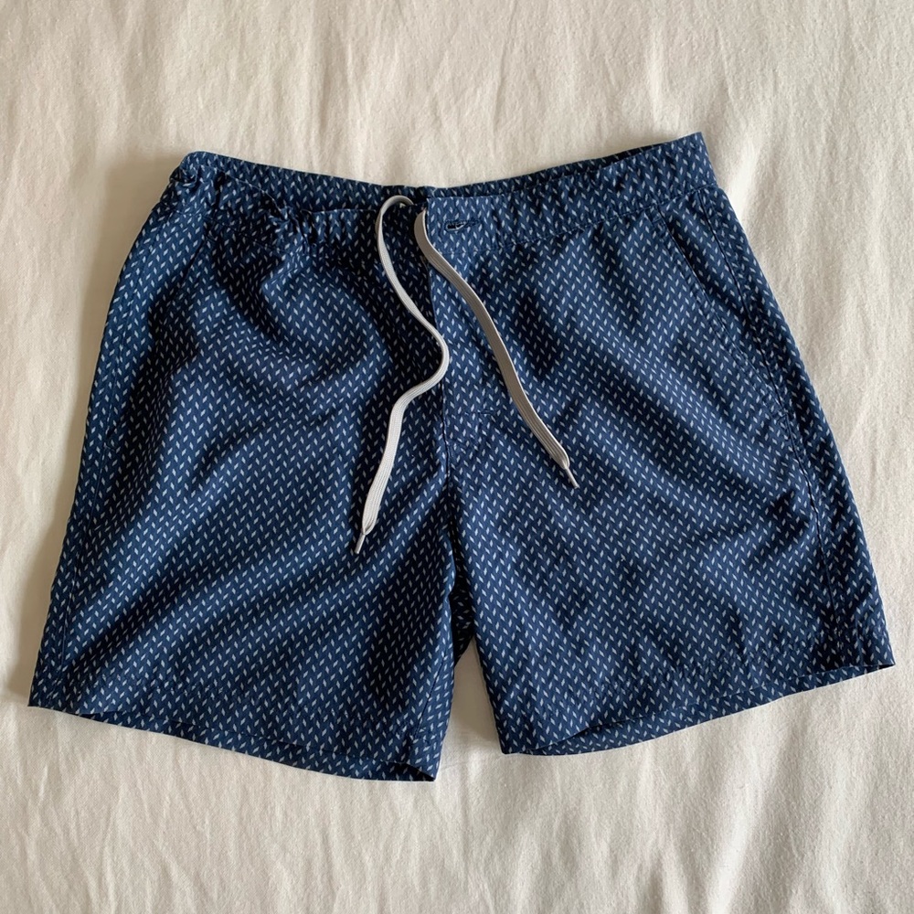 Ben sherman blue and white swim shorts